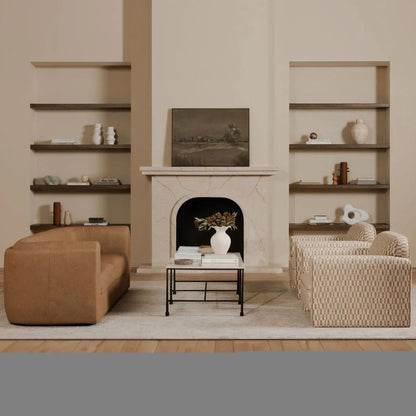 Leo Modern Geometric Design Accent Chair - LOOMLAN - Moe's Home - Club Chairs