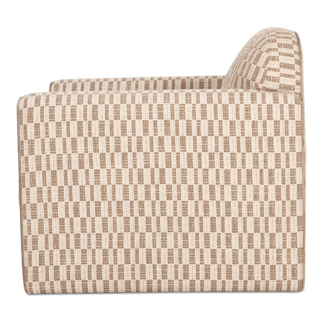 Leo Modern Geometric Design Accent Chair - LOOMLAN - Moe's Home - Club Chairs