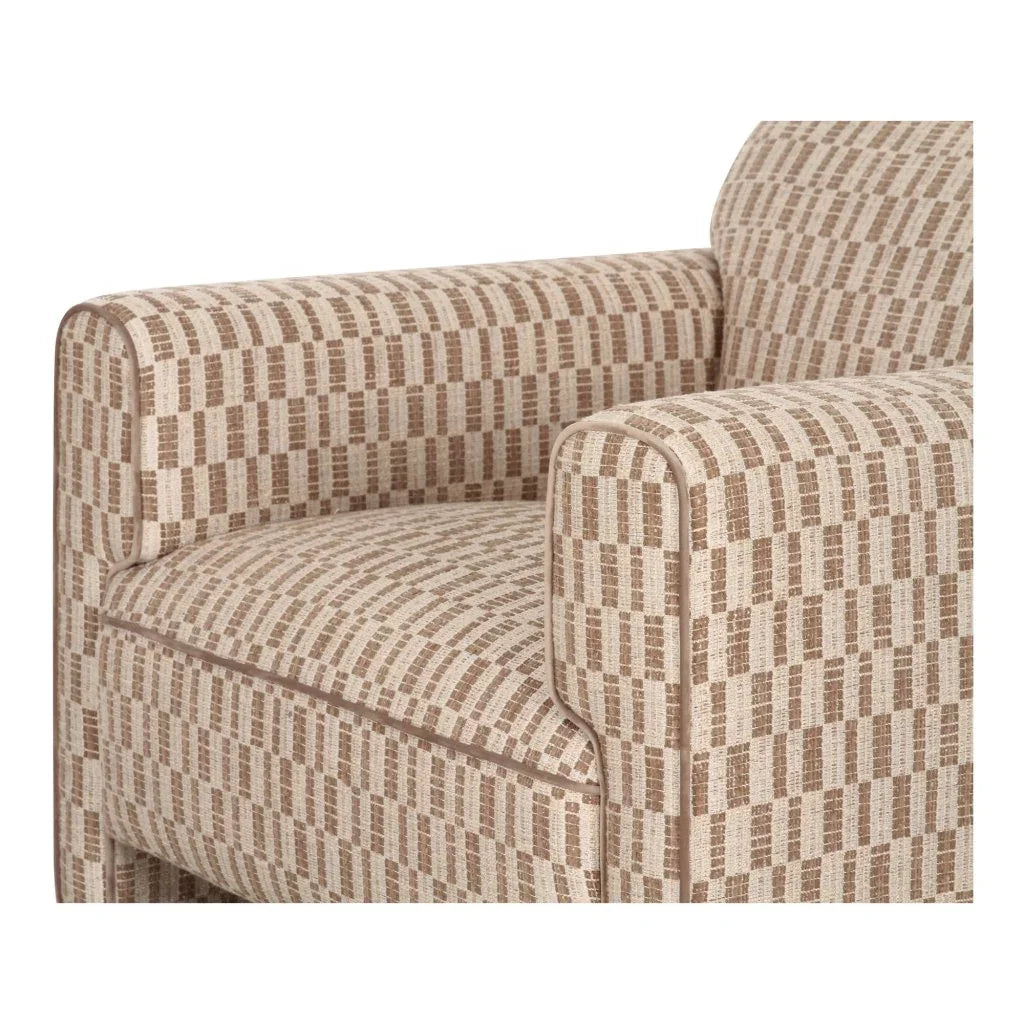 Leo Modern Geometric Design Accent Chair - LOOMLAN - Moe's Home - Club Chairs