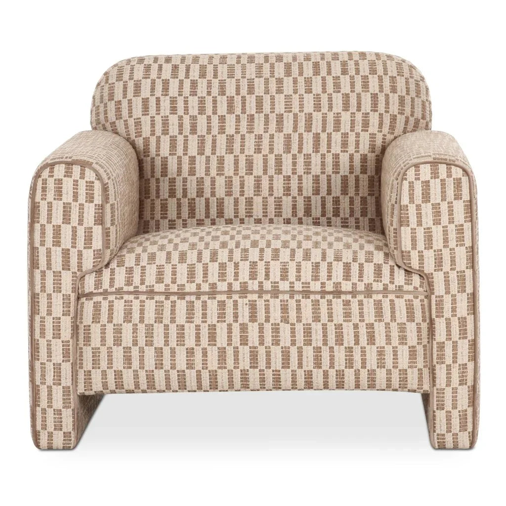 Leo Modern Geometric Design Accent Chair - LOOMLAN - Moe's Home - Club Chairs