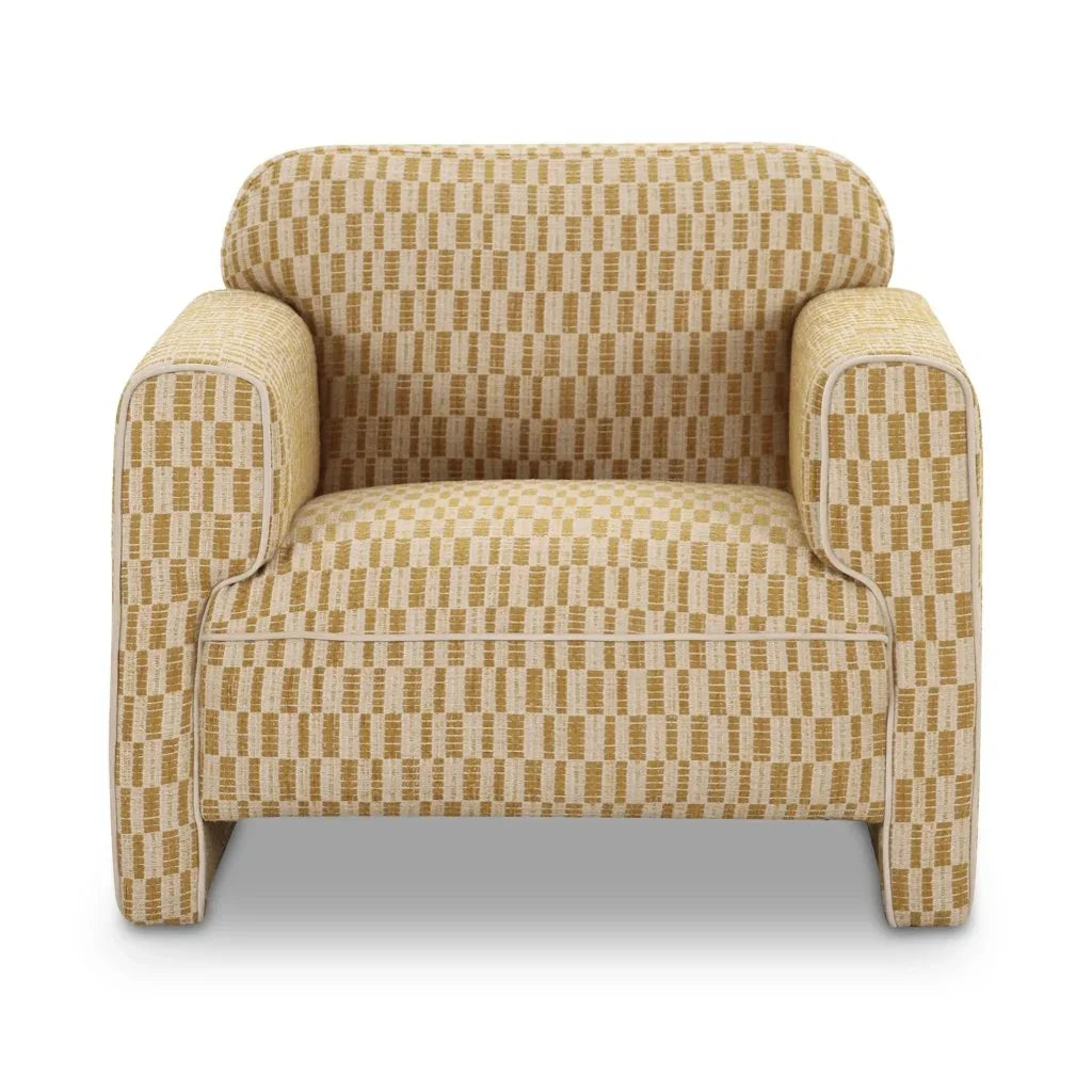 Leo Modern Geometric Design Accent Chair - LOOMLAN - Moe's Home - Club Chairs