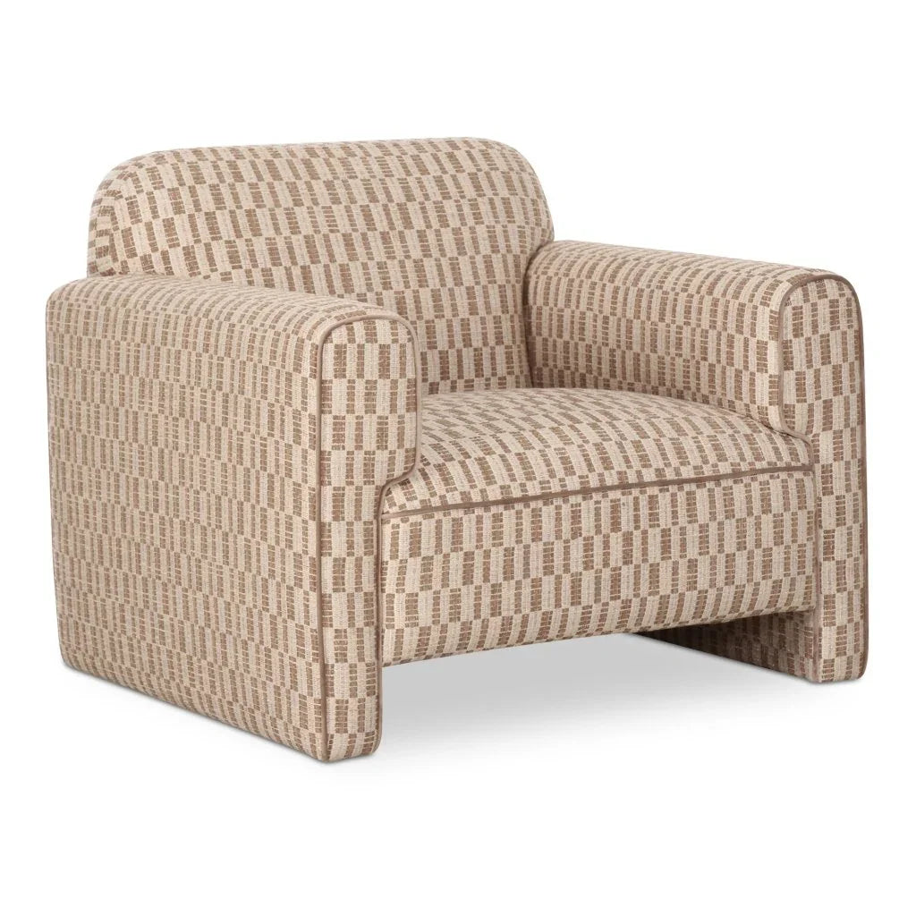 Leo Modern Geometric Design Accent Chair - LOOMLAN - Moe's Home - Club Chairs