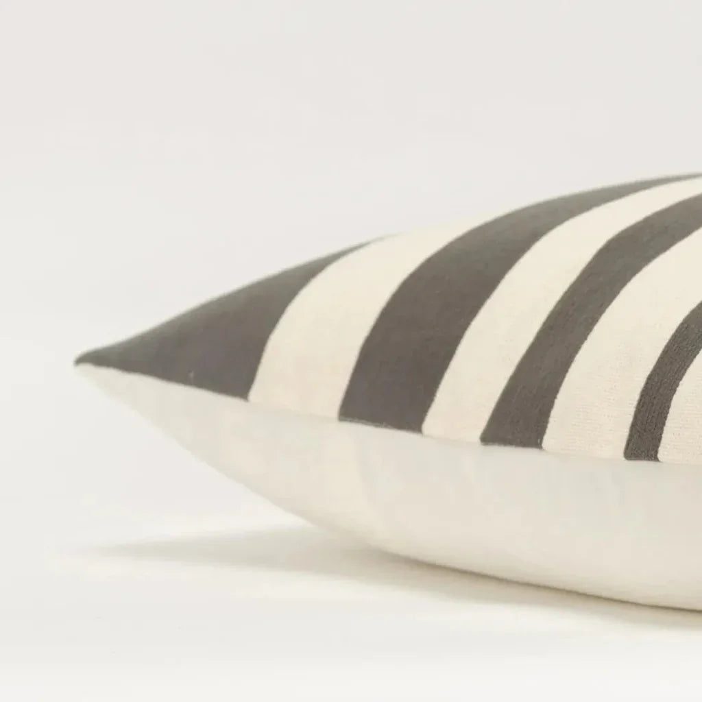 Leo Striped Couch Throw Pillow Covers Down Insert - LOOMLAN - LOOMLAN - Throw Pillows