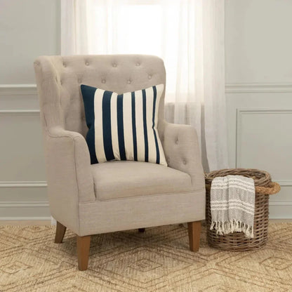 Leo Striped Couch Throw Pillow Covers Down Insert - LOOMLAN - LOOMLAN - Throw Pillows