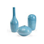 Leon Blue Glazed Ceramic Vase (Set of 3) - LOOMLAN - Chelsea House - Vases & Jars