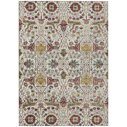 Leon Ivory Washable Indoor-Outdoor Rug-Outdoor Rugs-LOOMLAN Rugs-2'6" x 3'10"-LOOMLAN
