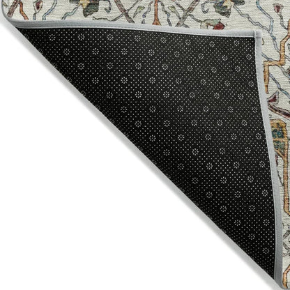 Leon Ivory Washable Indoor-Outdoor Rug-Outdoor Rugs-LOOMLAN Rugs-LOOMLAN