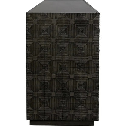 Leon Wood Black Dresser - LOOMLAN - Noir - Dressers