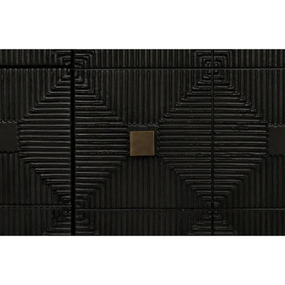 Leon Wood Black Dresser - LOOMLAN - Noir - Dressers