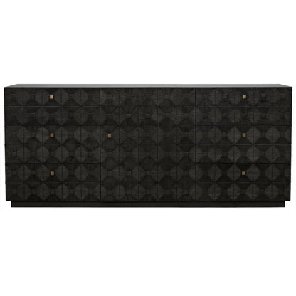 Leon Wood Black Dresser - LOOMLAN - Noir - Dressers