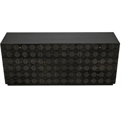 Leon Wood Black Dresser - LOOMLAN - Noir - Dressers