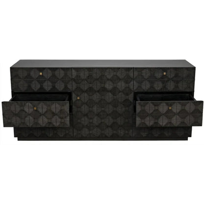 Leon Wood Black Dresser - LOOMLAN - Noir - Dressers