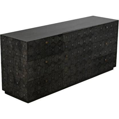 Leon Wood Black Dresser - LOOMLAN - Noir - Dressers