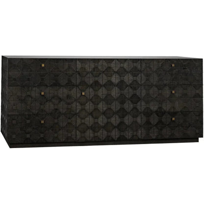 Leon Wood Black Dresser - LOOMLAN - Noir - Dressers