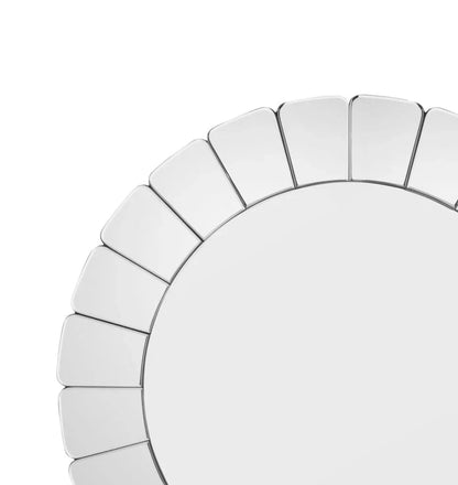 Leona Clear Round Design Wall Mirror - LOOMLAN - Bassett Mirror - Wall Mirrors