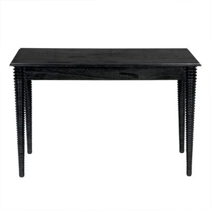 Leonardo Wood Desk-Home Office Desks-Noir-LOOMLAN