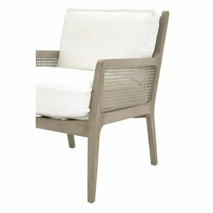 Leone Club Chair LiveSmart White Natural Oak Cane - LOOMLAN - Essentials For Living - Accent Chairs