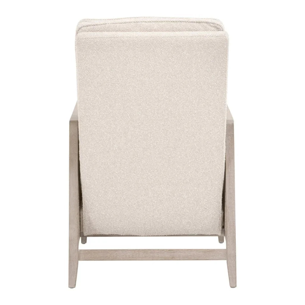 Leone Cream Fabric Recliner Chair - LOOMLAN - Essentials For Living - Club Chairs