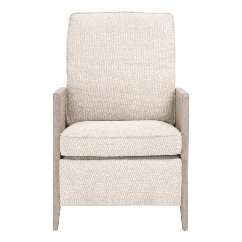 Leone Cream Fabric Recliner Chair - LOOMLAN - Essentials For Living - Club Chairs