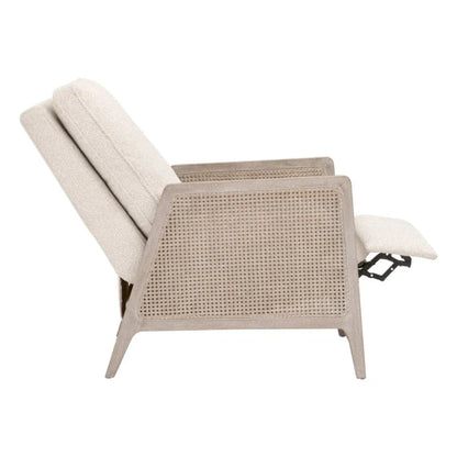 Leone Cream Fabric Recliner Chair - LOOMLAN - Essentials For Living - Club Chairs