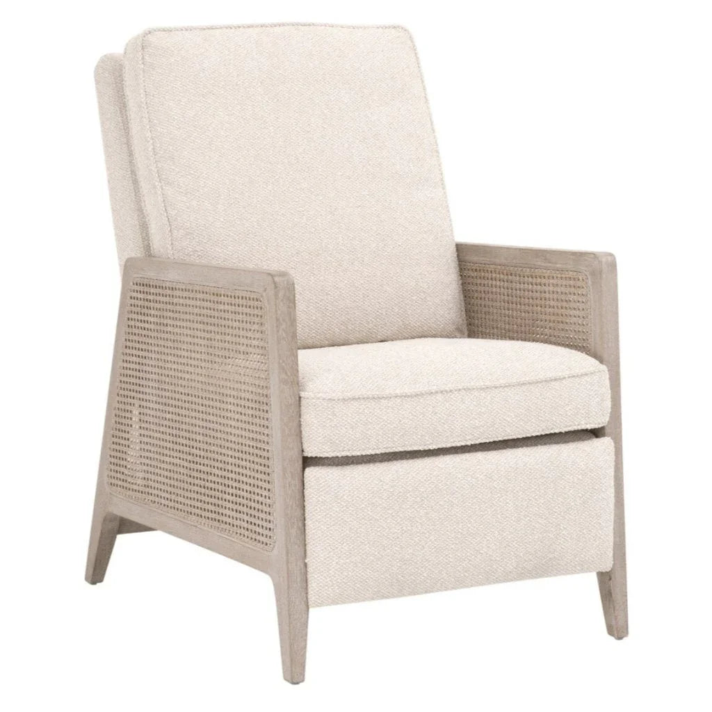 Leone Cream Fabric Recliner Chair - LOOMLAN - Essentials For Living - Club Chairs