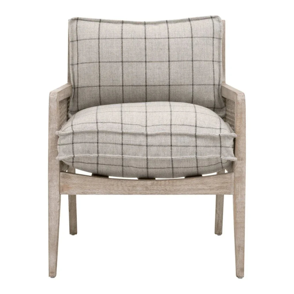 Leone Grey Fabric Club Chair - LOOMLAN - Essentials For Living - Club Chairs