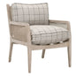 Leone Grey Fabric Club Chair - LOOMLAN - Essentials For Living - Club Chairs