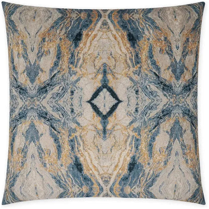 Leonna Glam Abstract Blue Large Throw Pillow Insert - LOOMLAN - D.V. Kap - Throw Pillows