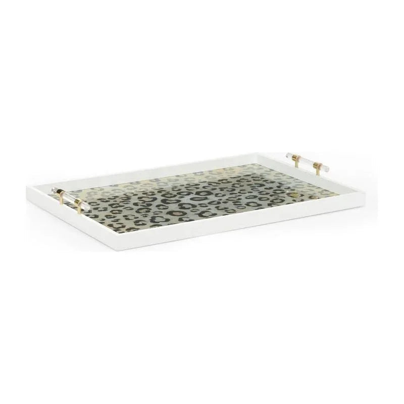 Leopard Patterned Wooden Tray - LOOMLAN - Trays