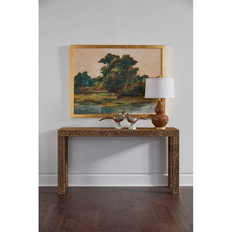 Leopard Skined Rectangular Console Table - LOOMLAN - Chelsea House - Console Tables