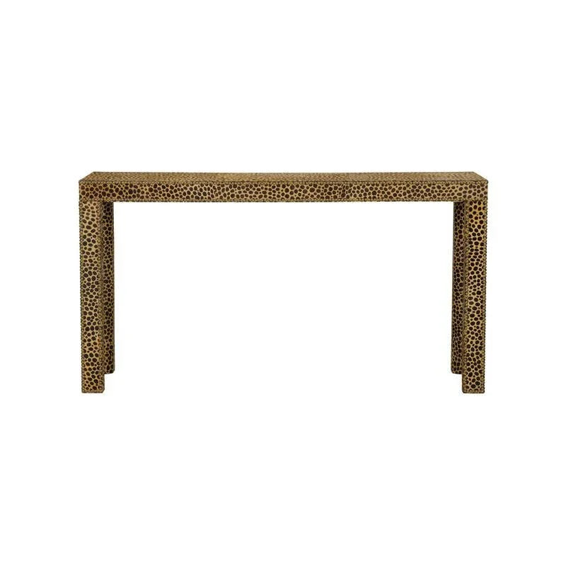 Leopard Skined Rectangular Console Table - LOOMLAN - Chelsea House - Console Tables