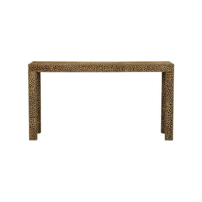 Leopard Skined Rectangular Console Table - LOOMLAN - Chelsea House - Console Tables