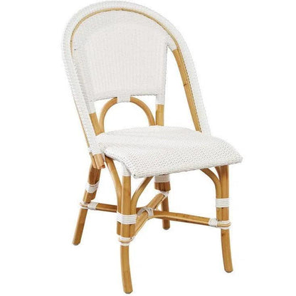Leroy Rattan Framed Armless Side Chair 2PC - LOOMLAN - Furniture Classics - Dining Chairs