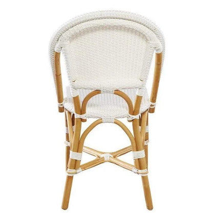Leroy Rattan Framed Armless Side Chair 2PC - LOOMLAN - Furniture Classics - Dining Chairs