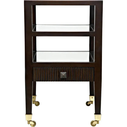 Lesly One Drawers Wood Side Table