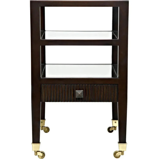Lesly One Drawers Wood Side Table