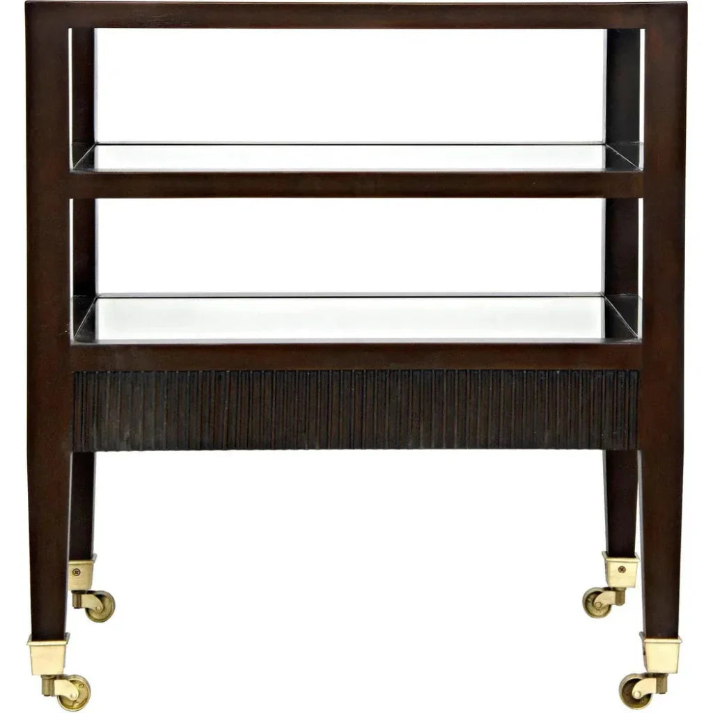 Lesly One Drawers Wood Side Table