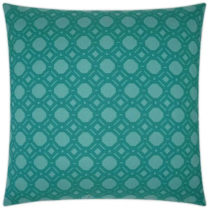 Level Off Peacock Blue Throw Pillow Insert - LOOMLAN - D.V. Kap - Throw Pillows
