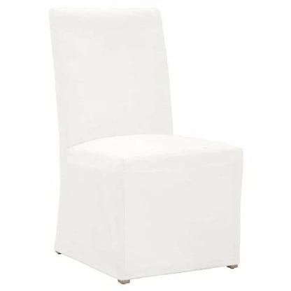 Levi Slipcover Armless Dining Chair 2PC - LOOMLAN - Essentials For Living - Dining Chairs