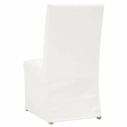 Levi Slipcover Armless Dining Chair 2PC - LOOMLAN - Essentials For Living - Dining Chairs