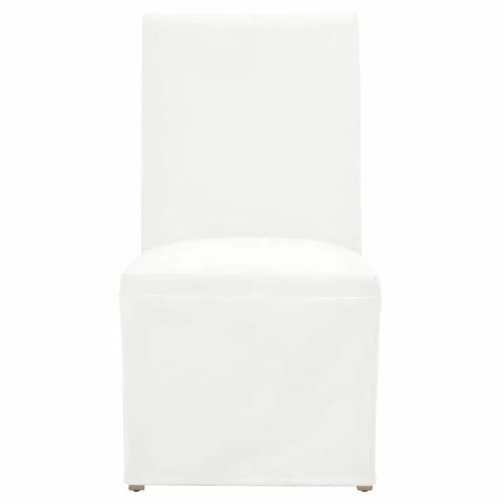 Levi Slipcover Armless Dining Chair 2PC - LOOMLAN - Essentials For Living - Dining Chairs