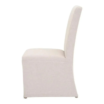Levi Slipcover Armless Dining Chair 2PC - LOOMLAN - Essentials For Living - Dining Chairs