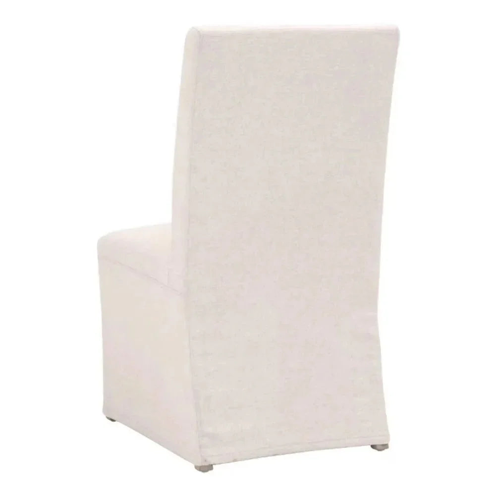 Levi Slipcover Armless Dining Chair 2PC - LOOMLAN - Essentials For Living - Dining Chairs