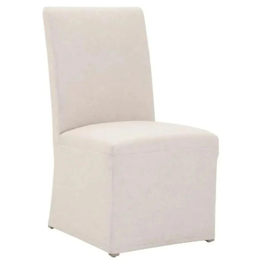 Levi Slipcover Armless Dining Chair 2PC - LOOMLAN - Essentials For Living - Dining Chairs