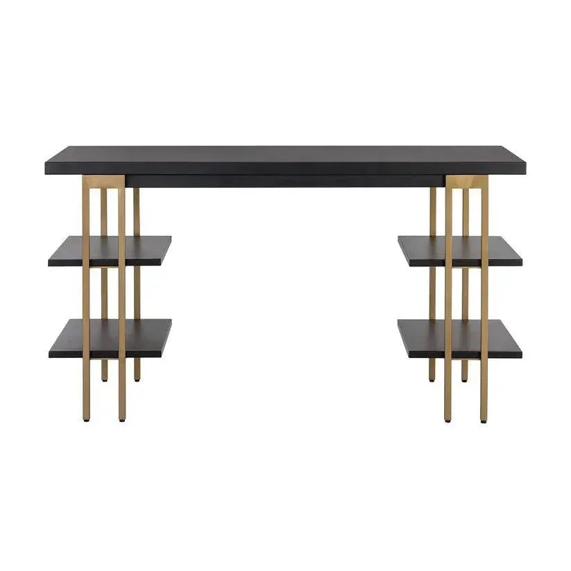 Levigne Desk Modern Black Iron Office Desk-Home Office Desks-SUNPAN-LOOMLAN