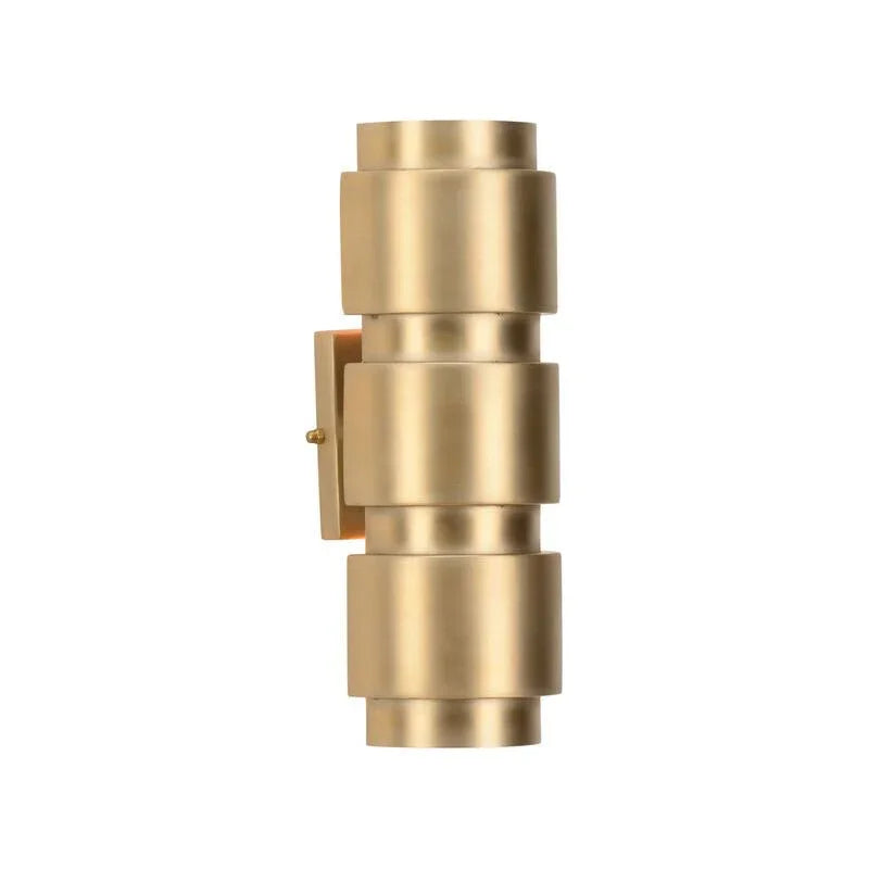 Lewinger Brass Finish Wall Sconce - LOOMLAN - Wildwood - Wall Sconces