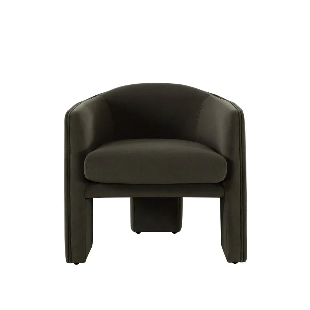 Leyah Performance Velvet Green Accent Chair - LOOMLAN - Diamond Sofa - Club Chairs