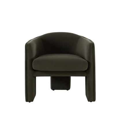 Leyah Performance Velvet Green Accent Chair - LOOMLAN - Diamond Sofa - Club Chairs