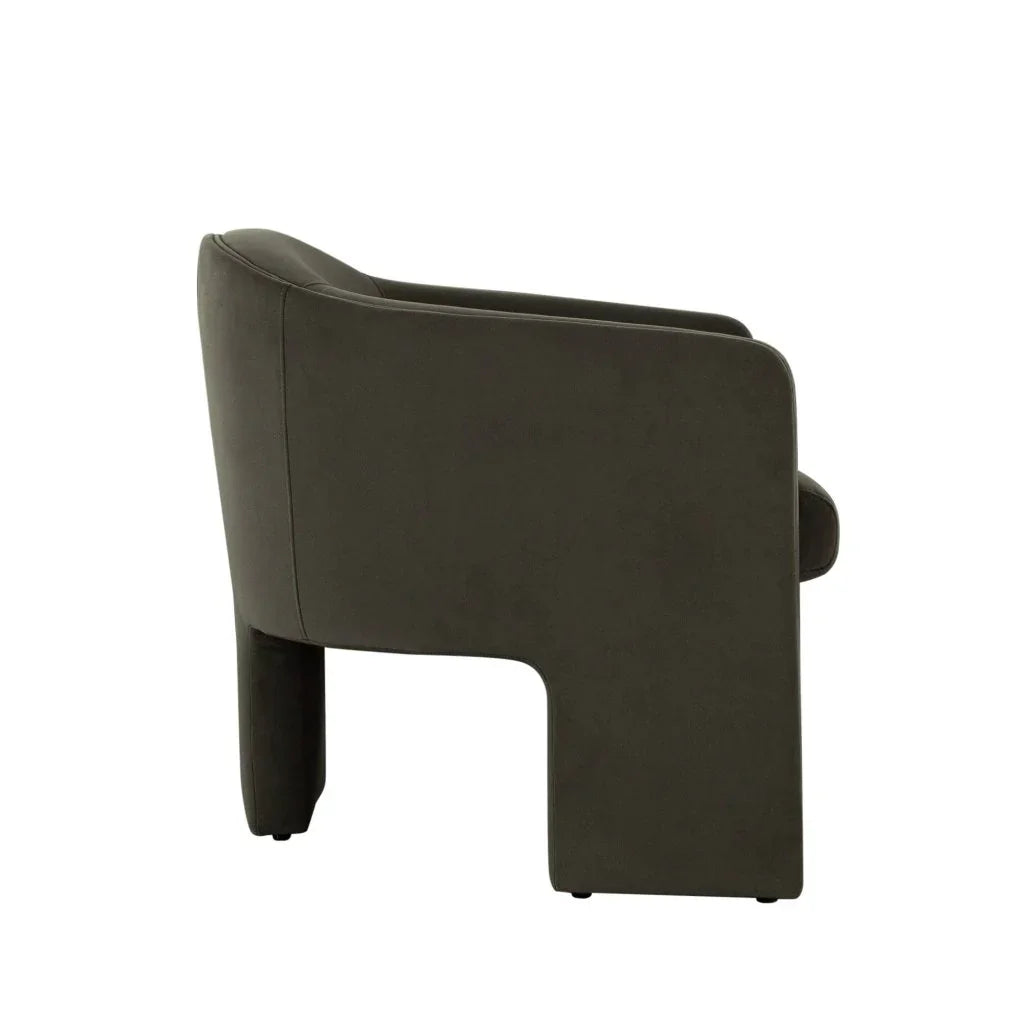 Leyah Performance Velvet Green Accent Chair - LOOMLAN - Diamond Sofa - Club Chairs