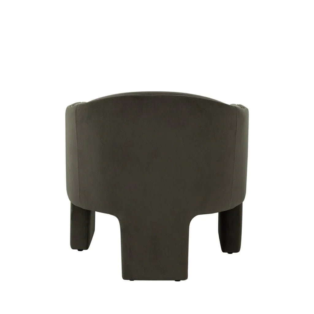 Leyah Performance Velvet Green Accent Chair - LOOMLAN - Diamond Sofa - Club Chairs